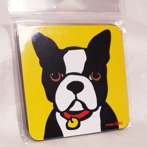 Marc Tetro Boston Terrier Coaster Set